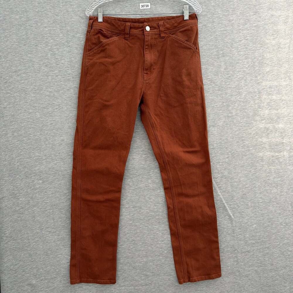 Topo Design Men's Size Medium Rust Slim Straight Leg Jeans